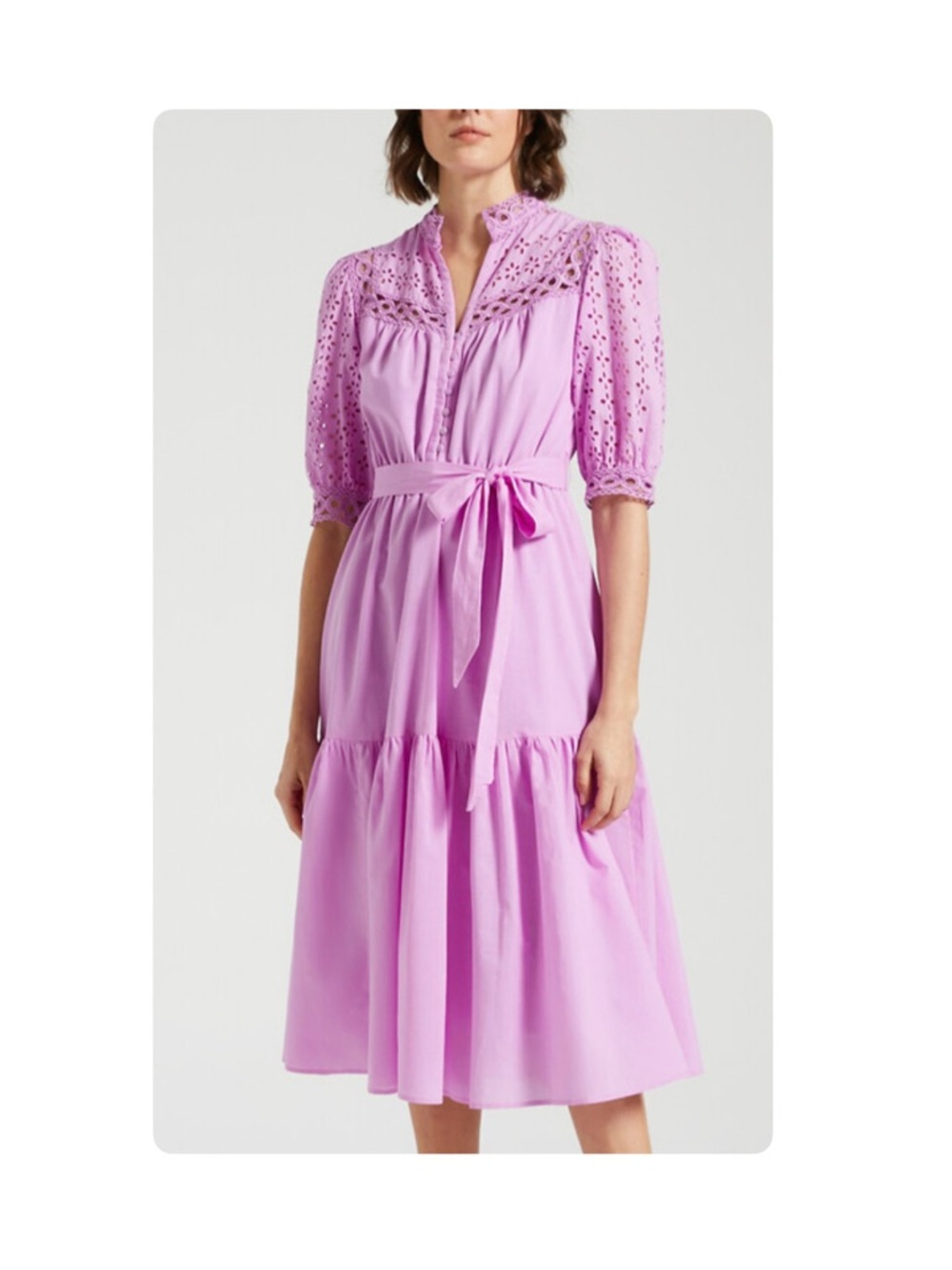 Suncoo Paris Carla Broderie Anglaise (Eyelet) Dress